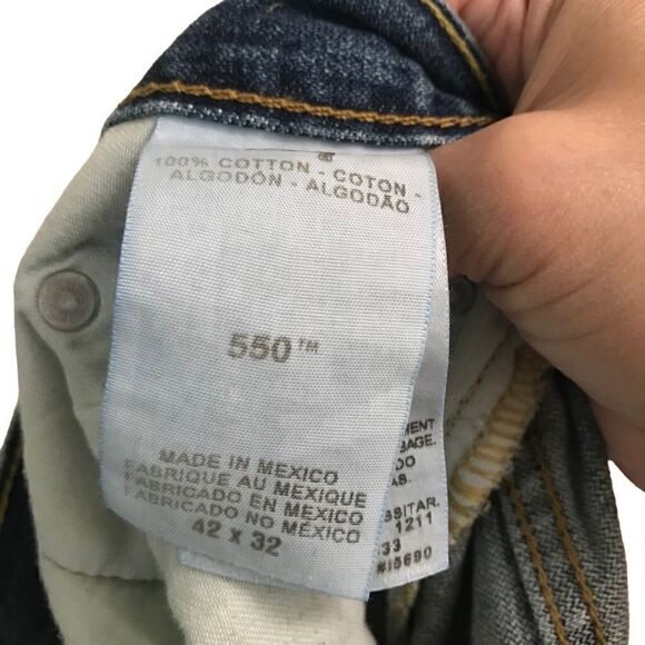 Vintage Levi’s 550 relaxed fit blue denim jeans 42 - Picture 6 of 7